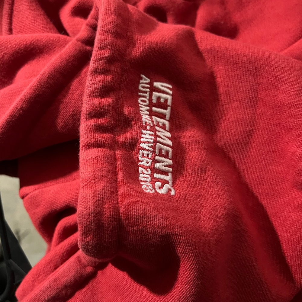 Vetement hoodie~ French terry cloth tucked in storage!!